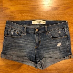 Abercrombie & Fitch Jean Shorts Low-Rise